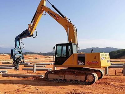 Komatsu PC360LC-10 Hydraulic Excavator Mounted Vibratory Hammers in Malaysia