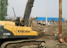 CAT345 Excavator Mounted Piling Equipment for 8m Concrete Piles Driving Project